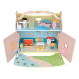 Преносима Дървена Къщичка За Игра --- BebeMama