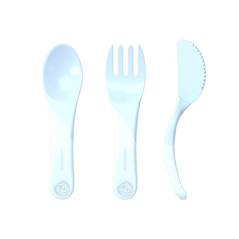 Learn Cutlery 6+m Pastel Blue Twistshake