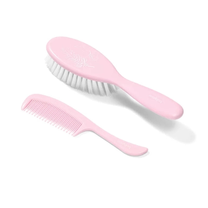 Четка И Гребен Supersoft Bristles Pink Babyono - Гребени И Четки - Babyono - BebeMama