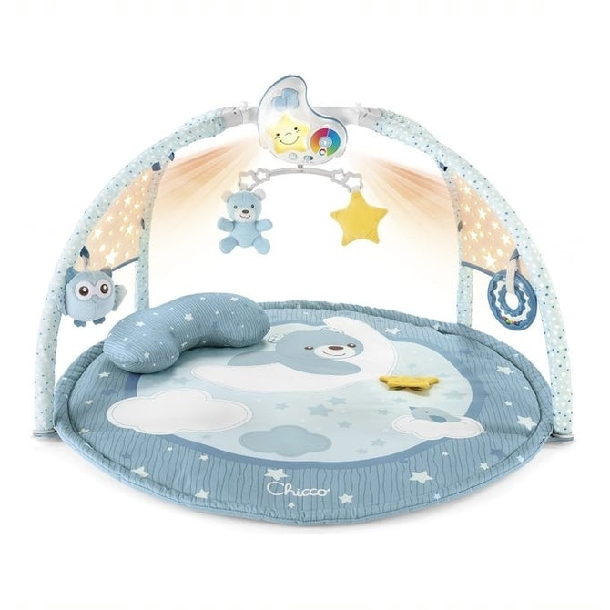 Gimnastică activă Chicco 3 în 1 Sală de gimnastică pentru bebeluși Albastră