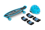 Скейтборд Dexter Blue + Каска И Протектори Caretero Toyz
