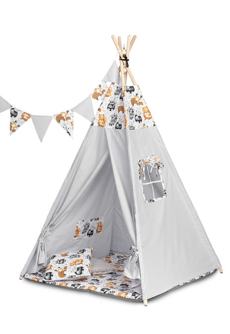 Палатка Tipi Raccоns Grey Caretero Toyz - Палатки - Caretero Toyz - BebeMama
