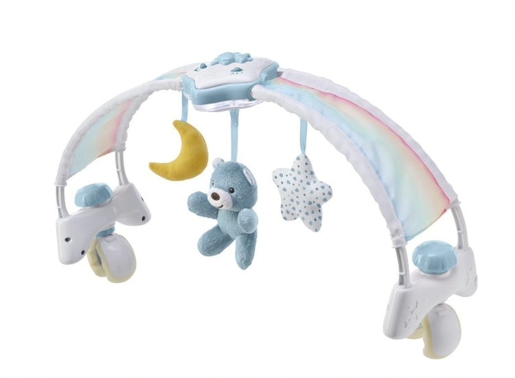 Въртележка Rainbow Sky Bed Blue - Играчки За Количка Или Легло - Chicco Toys - BebeMama