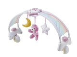 Въртележка За Кошара Rainbow Sky Pink - Играчки За Количка Или Легло - Chicco Toys - BebeMama