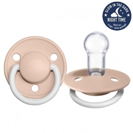 Силиконова Залъгалка Pacifer De Lux Blush Night 0-36 - Залъгалки - Bibs - BebeMama