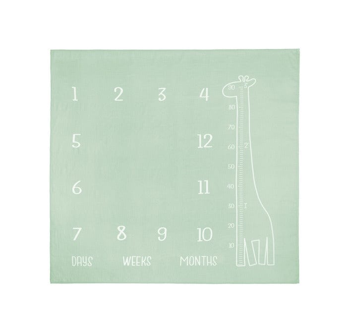 Муселинова Фотоподложка Giraffe Mint 120x120см