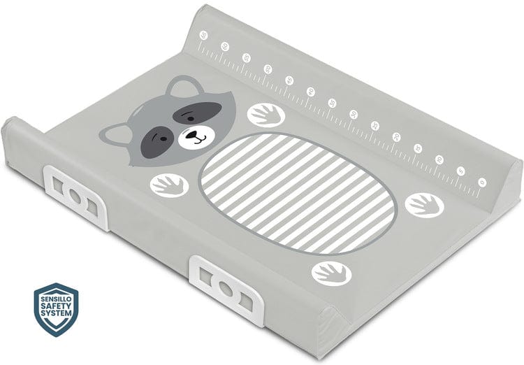 Saltea de înfășat cu sistem de siguranță Animale Raton Gri 70cm Sensillo
