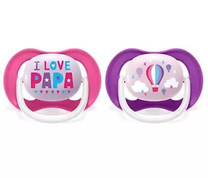 Залъгалки Ultra Air 6-18 Girl, 2 Броя - Залъгалки - Philips Avent - BebeMama