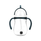 Чаша Със Сламка Синьо/Бяла - Чаши - Akuku - BebeMama