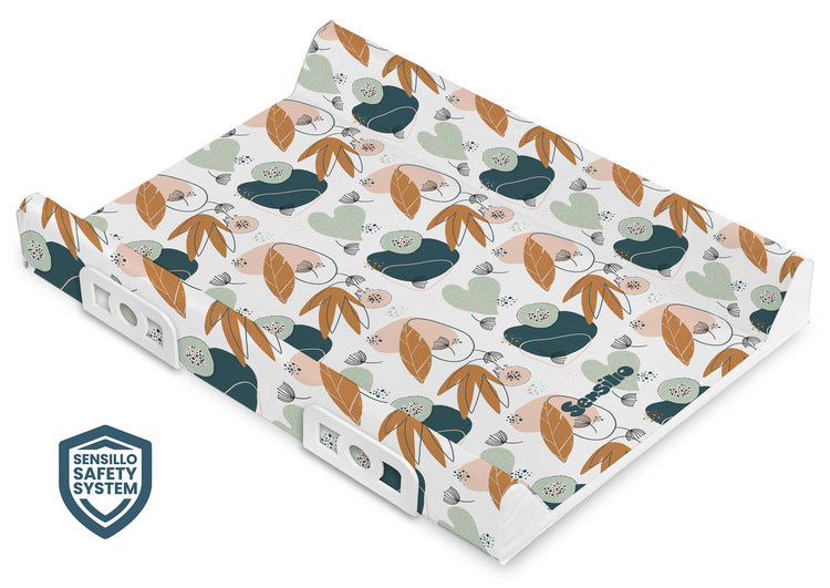 Подложка За Повиване Със Система За Безопасност - Garden Leaves Platinum - Повивалници - Sensillo - BebeMama