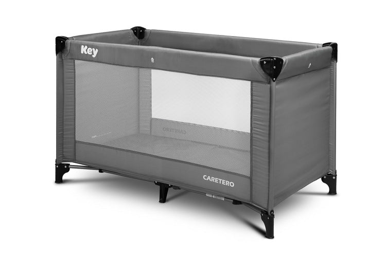 Сгъваема Кошара За Пътуване Key Graphite Caretero - Сгъваеми кошари 1 ниво - Caretero - BebeMama