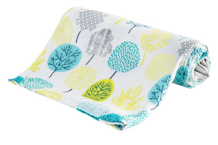 Бамбукова Пелена 30X30 Гора - Пелени - BebeMama - BebeMama