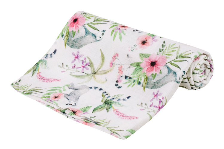 Бамбукова Пелена 75X75 Лемур - Пелени - BebeMama - BebeMama