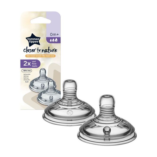 Tommee Tippee Closer To Nature Биберон Slow Flow 2 Броя