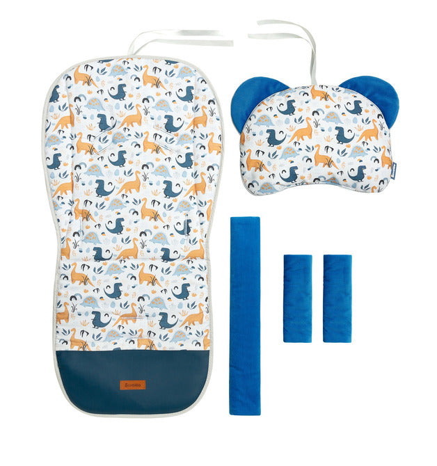 Подложка За Детска Количка - Сини Динозаври - Подложки За Колички - Sensillo - BebeMama