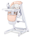 Scaun înalt și balansoar electric 2 în 1, roz indigo, Caretero