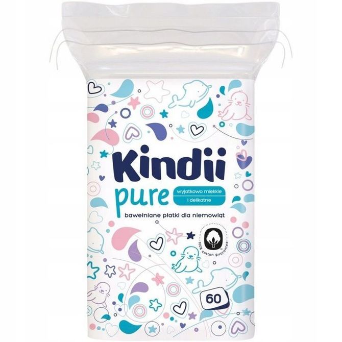 Tampoane de bumbac Kindii Puer 60 conturi