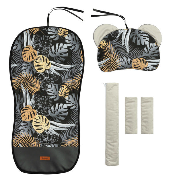 Подложка За Количка Deluxe Velvet - Златни Листа - Подложки За Колички - Sensillo - BebeMama