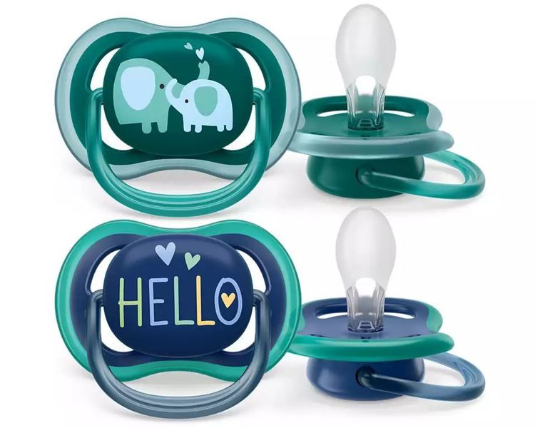 Suzetă pentru băieți 18+ 2 buc. Philips Avent Ultra Air Night