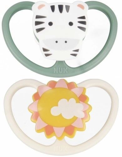 Залъгалка Sm.Sil.Space 6-18 2 Бр./Кутия 736366 - Залъгалки - Nuk - BebeMama