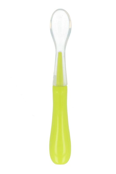 Lingură din silicon verde