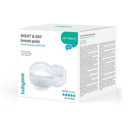 Tampoane absorbante pentru sâni Night and Day, 40 buc.
