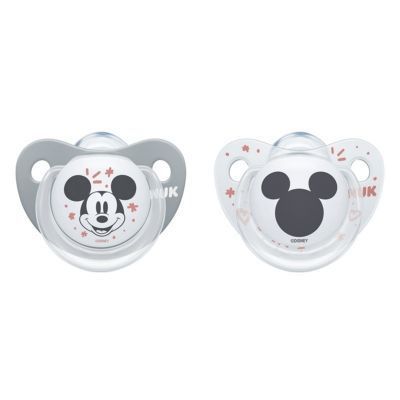 Disney Силиконова Залъгалка Мики Маус 6-18 2 Бр./Кутия