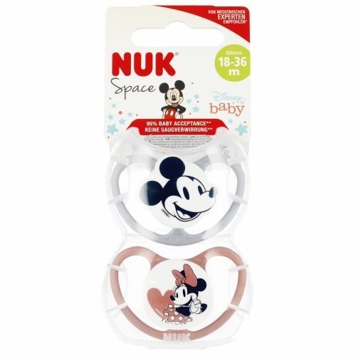Силиконова Залъгалка Space Mickey Mouse 18-36 2 Бр./Кутия 529114