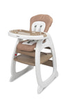 Столче За Хранене 2В1 + Маса Homee Brown Caretero - Столчета За Хранене - Caretero - BebeMama