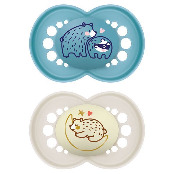 Залъгалка 6+ Day&Night Planet Love Boy - Залъгалки - Mam Baby - BebeMama