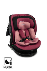 Scaun auto Mokki i-Size IsoFix 0-36Kg Roz Murdar Caretero