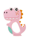 Дино Гризалка Силиконова Розова - Чесалки И Гризалки - BebeMama - BebeMama