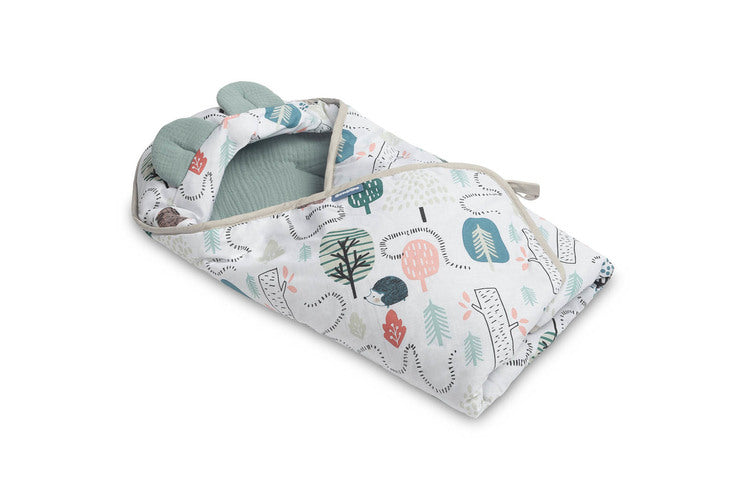 Муселинова Пелена 90Х90См Таралеж За Столче За Кола 0-13Кг - Пелени - Sensillo - BebeMama