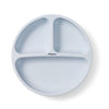 Farfurie din silicon cu 3 compartimente roz