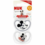 Силиконова Залъгалка Space Mickey Mouse 0-6 2 Броя Nuk