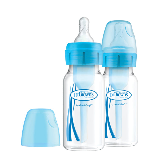Шишета Dr. Brown'S Narrow-Neck Options - Сини 2 Броя 120 Мл - Шишета За Хранене - Dr. Brown`S - BebeMama