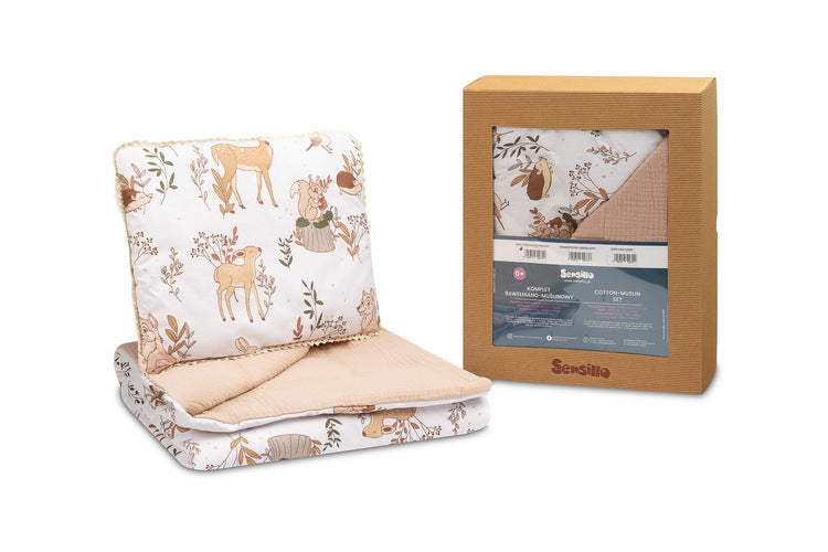 Комплект Възглавница И Завивка The Wolf And Friends Beige