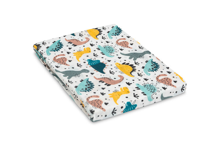 Scutec de muselină cu dinozauri 120x120 cm