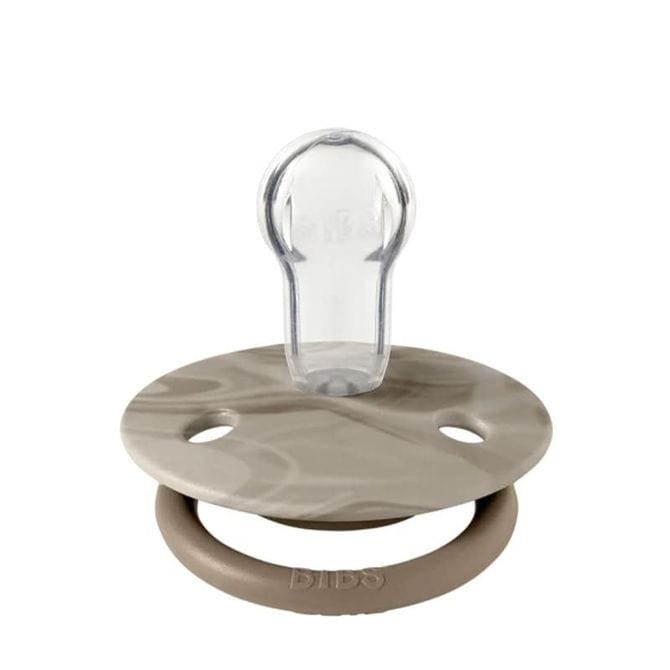 Силиконова Залъгалка Tie Dye Dark Oak/Sand 0-36 De Lux Bibs