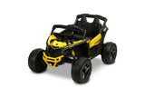ATV/Buggy Jeep Maverick cu baterie, Caretero galben, cu jucării