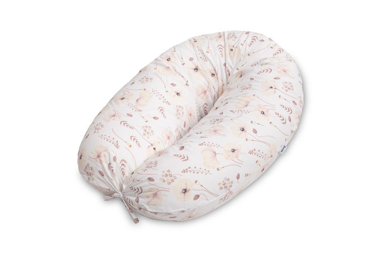 Pernă de maternitate XL cu maci pastelați