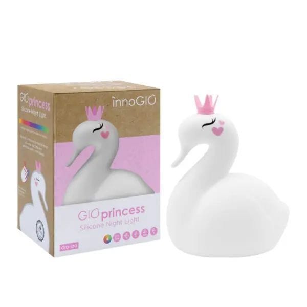 Lampă de noapte din silicon Swan Princess Gio-120