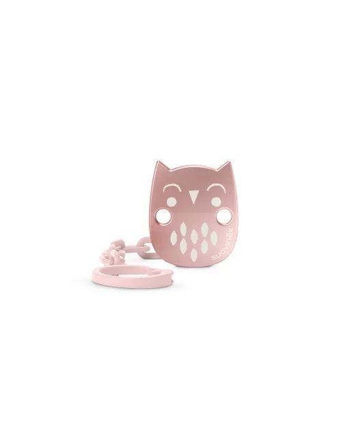 Клипс За Залъгалка Owl Pink Suavinex