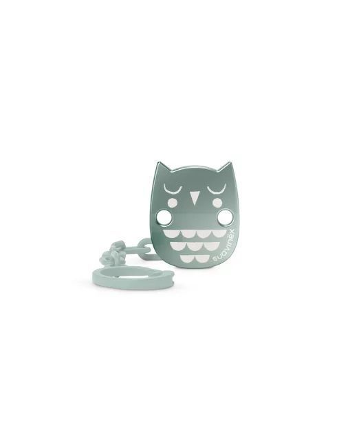 Suvinex cu clemă pentru suzetă Owl Mint