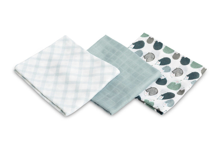 Бамбукови Пелени 3 броя Таралежчета Син 70X80 Sensillo