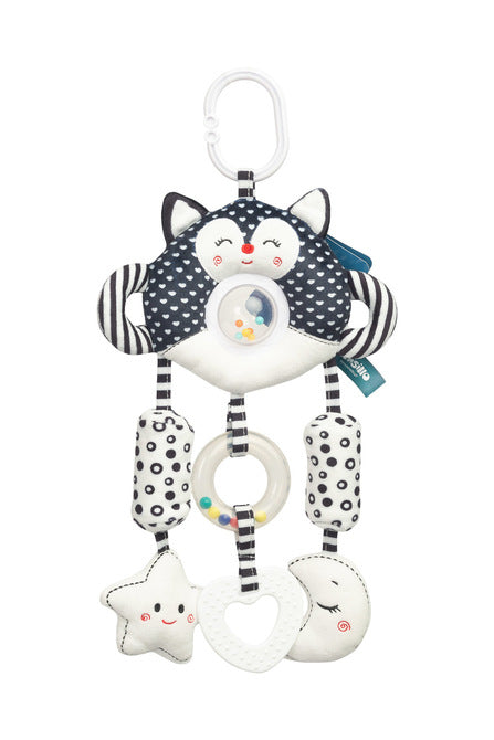 Играчка За количка Черно-Бяла Котенце Sensillo