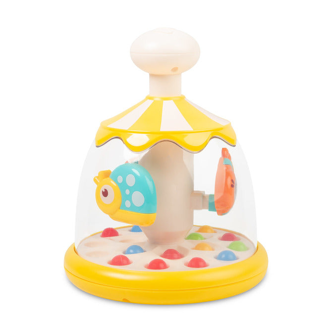 Интерактивна Въртележка С Фигурки Тип Пумпал Жълти Животни6+ Toyz