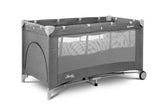 Pătuț de călătorie pliabil Basic Plus Graphite cu 2 niveluri Caretero