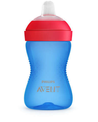 Неразливна Чаша С Мек Накрайник Philips Avent 9+ Синя - Чаши - Philips Avent - BebeMama