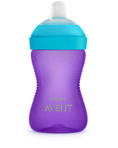 Неразливна Чаша С Мек Накрайник Philips Avent 9+ Лилава